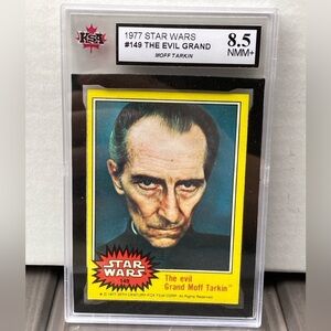 1977 Star Wars #149 The Evil Grand Moff Tarkin KSA 8.5 FRESHLY GRADED NOT PSA